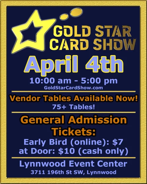 GoldStarCardShowPosterAPRIL1