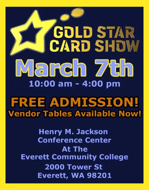 GoldStarCardShowPosterMarch7th